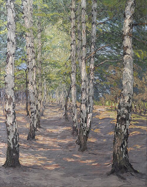 Birch path on the Heller near Dresden, 1933, Otto Altenkirch