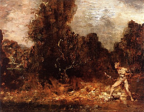 Hercules and the Lernaean Hydra, 1878, Gustave Moreau