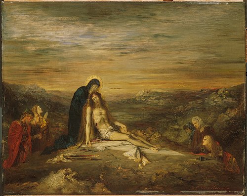 The Pietà, 1867, Gustave Moreau