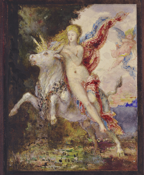 L'enlèvement d'Europe, 1872, Gustave Moreau