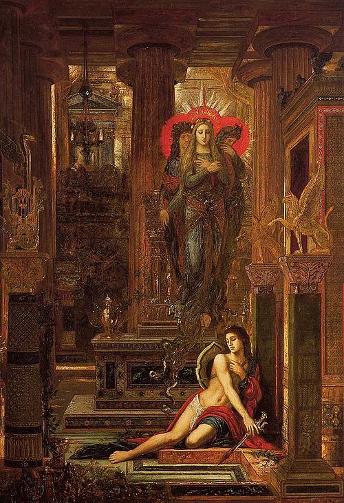 Orestes and the Erinyes, 1875, Gustave Moreau