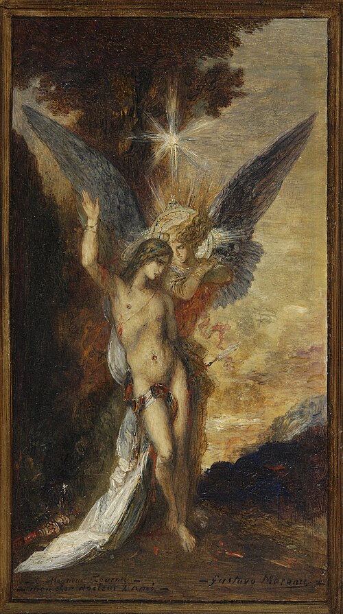 Saint-Sébastien et l'ange, 1876, Gustave Moreau