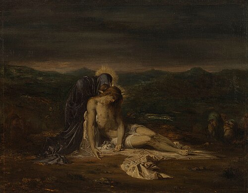 Pietà, , Gustave Moreau