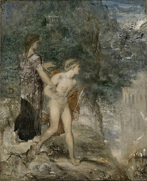 Ariadne and Theseus, 1875, Gustave Moreau