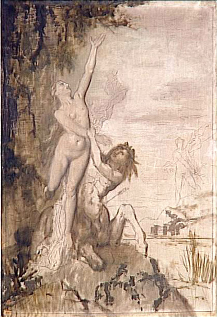 Rape of Deianira, 1872, Gustave Moreau