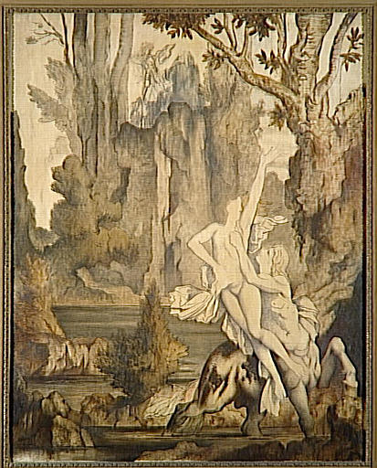 Rape of Deianira, 1850, Gustave Moreau
