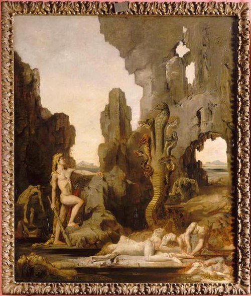 Hercules and the Lernaean Hydra, 1876, Gustave Moreau
