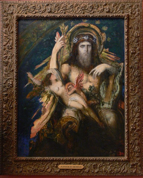 Jupiter and Semele, 1890, Gustave Moreau