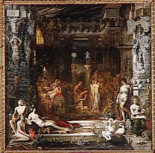 The Daughters of Thespius, 1853, Gustave Moreau