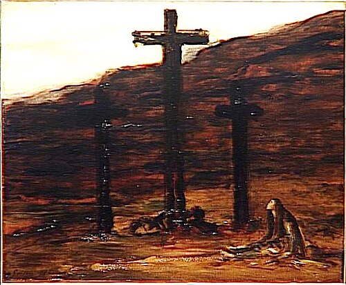Magdalene on Golgotha, 1880, Gustave Moreau