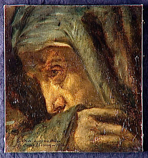 Pauline Moreau as the Virgin, 1848, Gustave Moreau