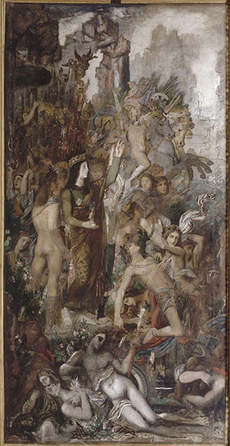 Tyrtaeus Singing While Fighting, 1860, Gustave Moreau