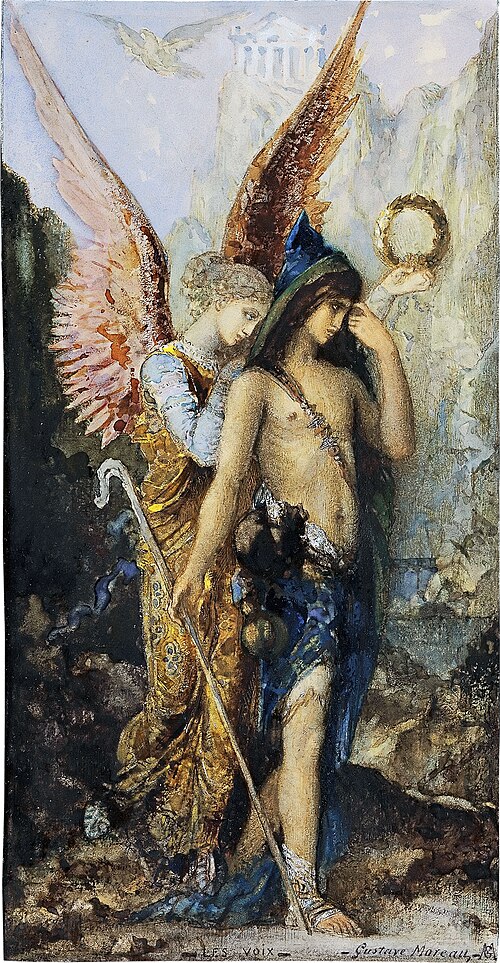 The Voices, 1867, Gustave Moreau