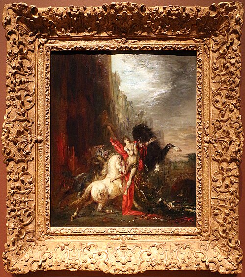 Diomedes Devoured by His Horses, 1865, Gustave Moreau