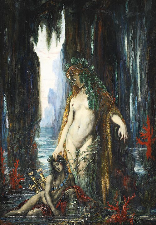 Le Poète et la Sirène, 1893, Gustave Moreau