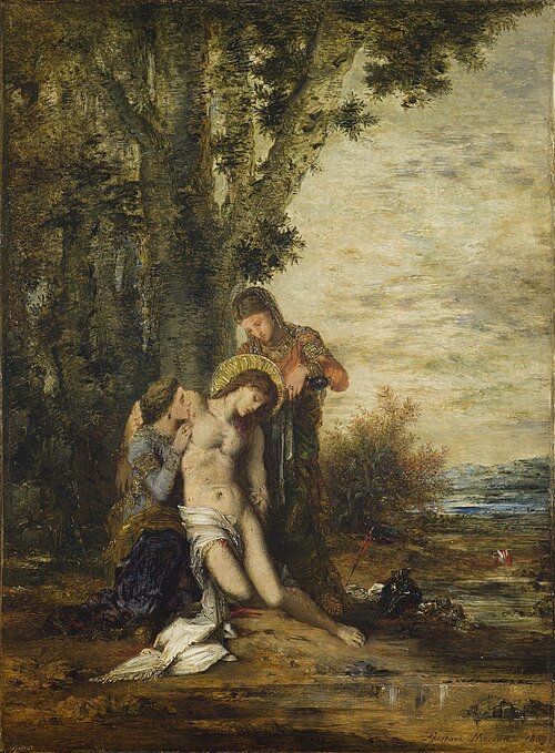The Martyred Saint Sebastian, 1869, Gustave Moreau