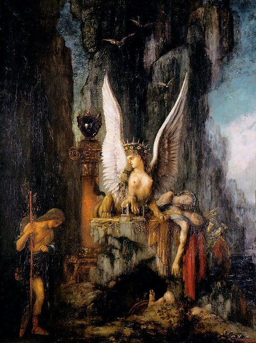 Œdipe voyageur, 1888, Gustave Moreau