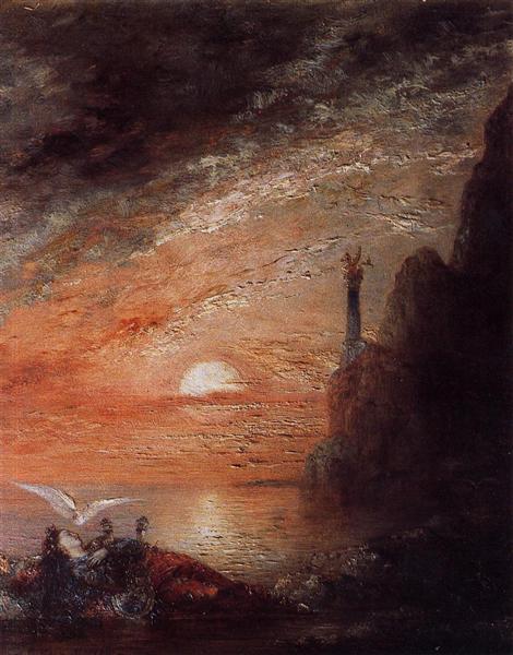 La mort de Sapho, 1876, Gustave Moreau