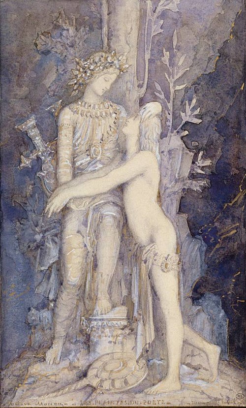 Les Plaintes du poète, 1882, Gustave Moreau