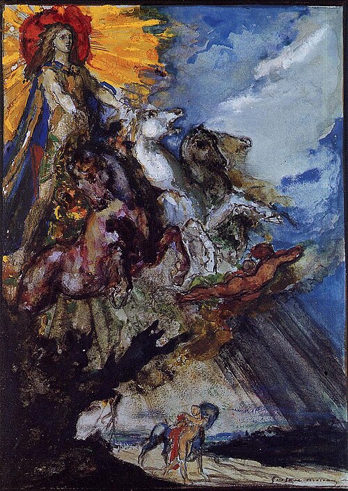 Phoebus and Boreas, 1879, Gustave Moreau