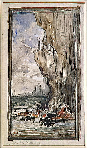 Mort de Sapho, 1900, Gustave Moreau