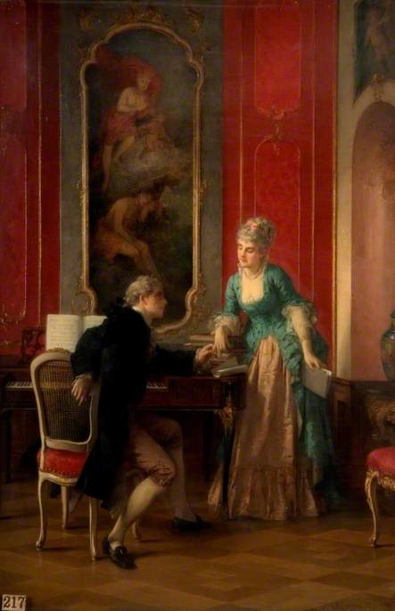 The Music Lesson, 1879, Otto Wilhelm Erdmann