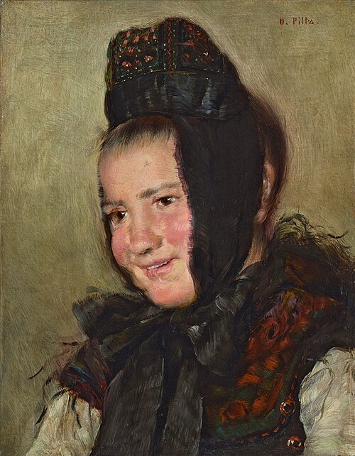 Female Portrait, 1875, Otto Piltz