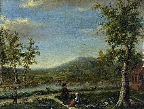 Landschap met rivier nr. 2, 1773, Elisabeth Geertruida Wassenber