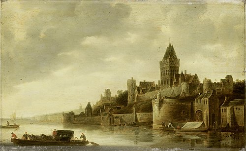 View of the Valkhof in Nijmegen, 1650, Frans de Hulst