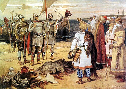 Invitation of the Varangians, 1913, Viktor Vasnetsov