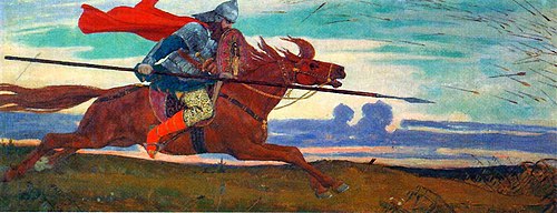Odin v pole voin, 1914, Viktor Vasnetsov
