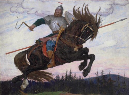 A Bogatyr, 1920, Viktor Vasnetsov