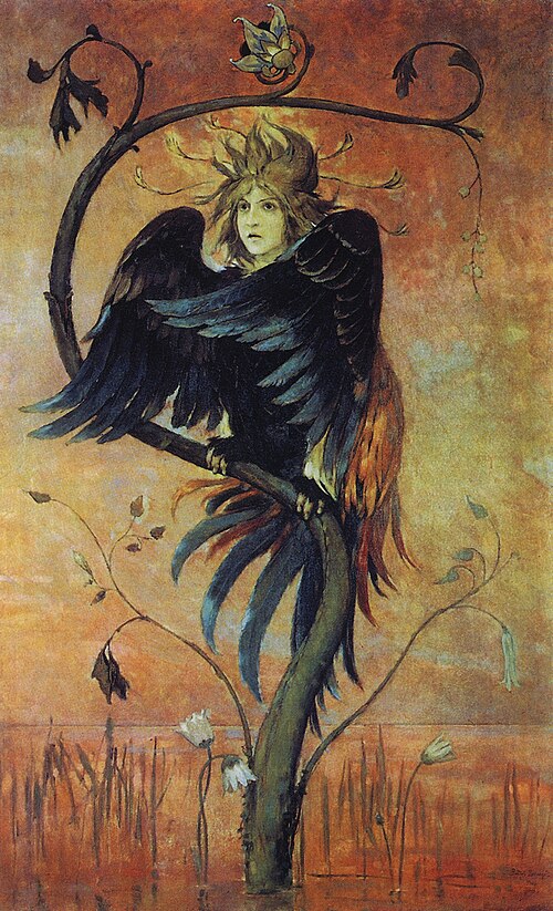 Gamaun, The Prophetic Bird, 1897, Viktor Vasnetsov
