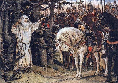 Le prince Oleg rencontre un Volkhve, 1899, Viktor Vasnetsov