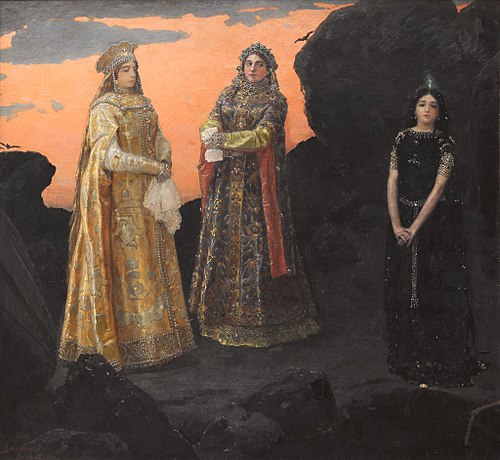 Three Princesses of the Underground Kingdom, 1881, Viktor Vasnetsov