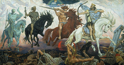 Four Horsemen of the Apocalypse, 1887, Viktor Vasnetsov