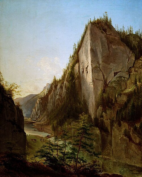 Valley of Kościeliska in Tatra Mountains, 1840, Jan Nepomucen Głowacki