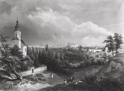 Blick auf Krakau, , Jan Nepomucen Głowacki