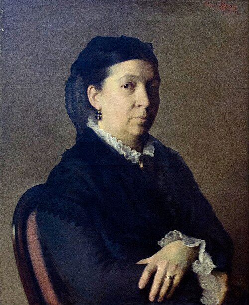 Portrait de la mère de l'artiste, 1880, Paul Leroy