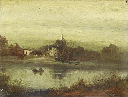The Crab Tree on the Thames, Evening, 1863, William James Callcott