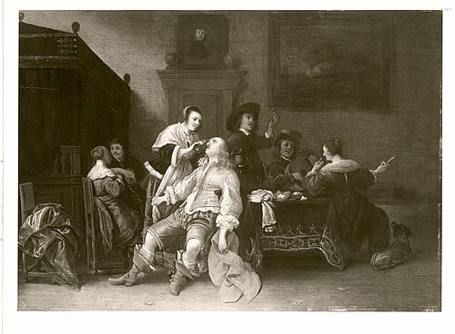 drinking people, 1632, Palamedes Palamedesz