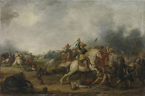 Cavalry skirmish, 1634, Palamedes Palamedesz