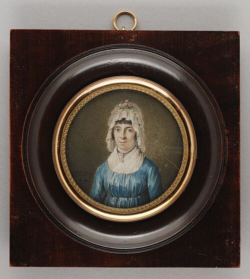 Portretminiatuur van Mada van Zuylen van Nyvelt (?), 1800, Gijsbertus-Johannes van den Berg