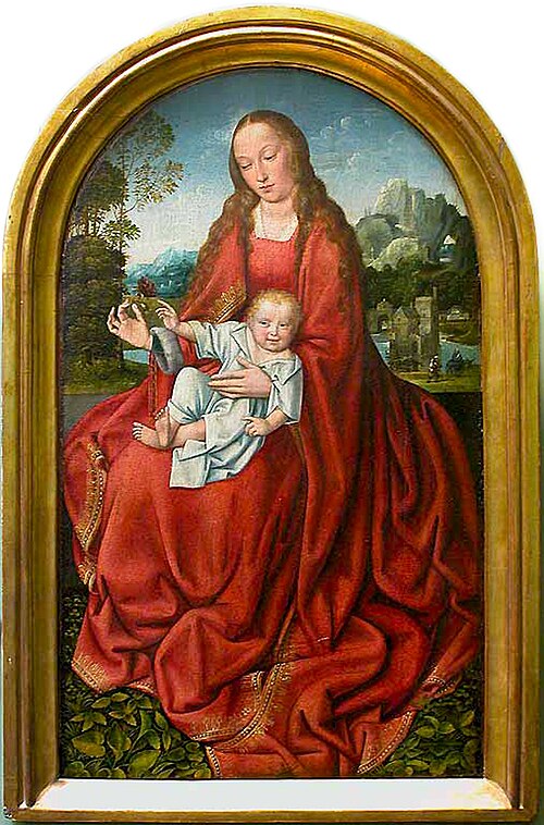 Vierge à l'Enfant dans un paysage, 1525, Maître de Francfort