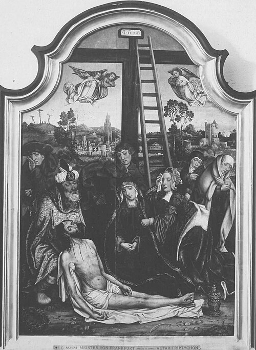 Beweinungsaltar: Beweinung Christi, 1515, Maître de Francfort