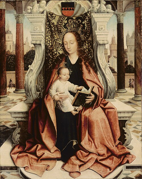 The Virgin Enthroned, 1490, Maître de Francfort