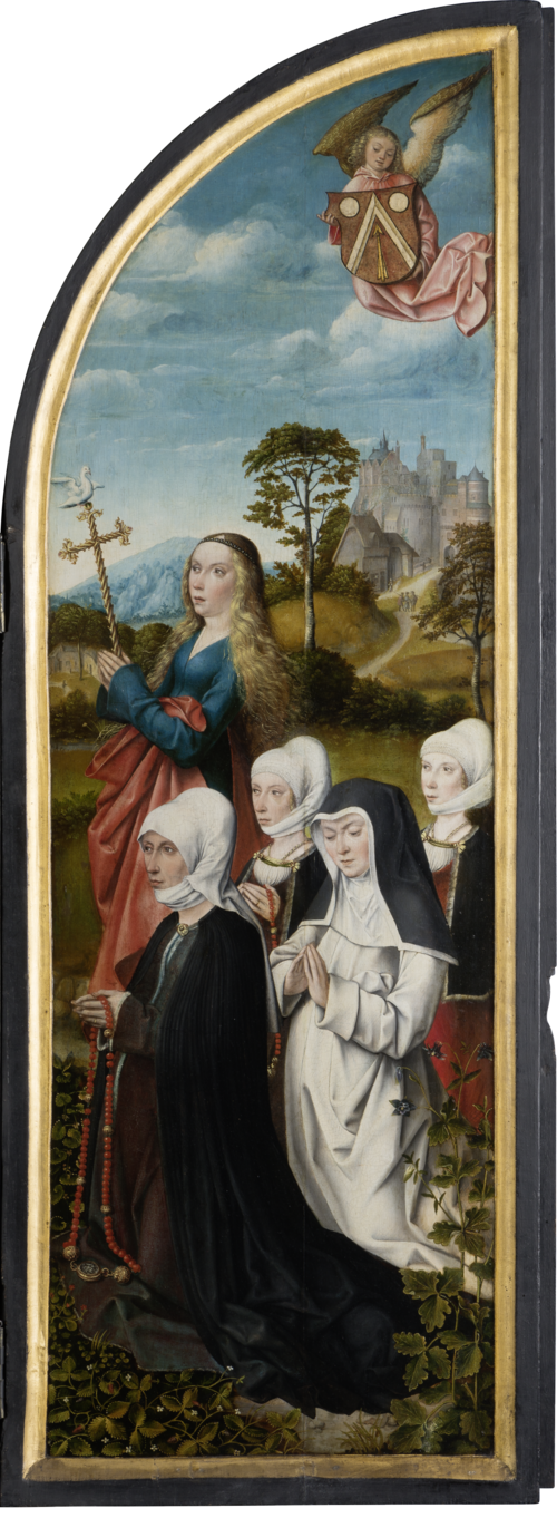 St Margret with Donors, , Maître de Francfort
