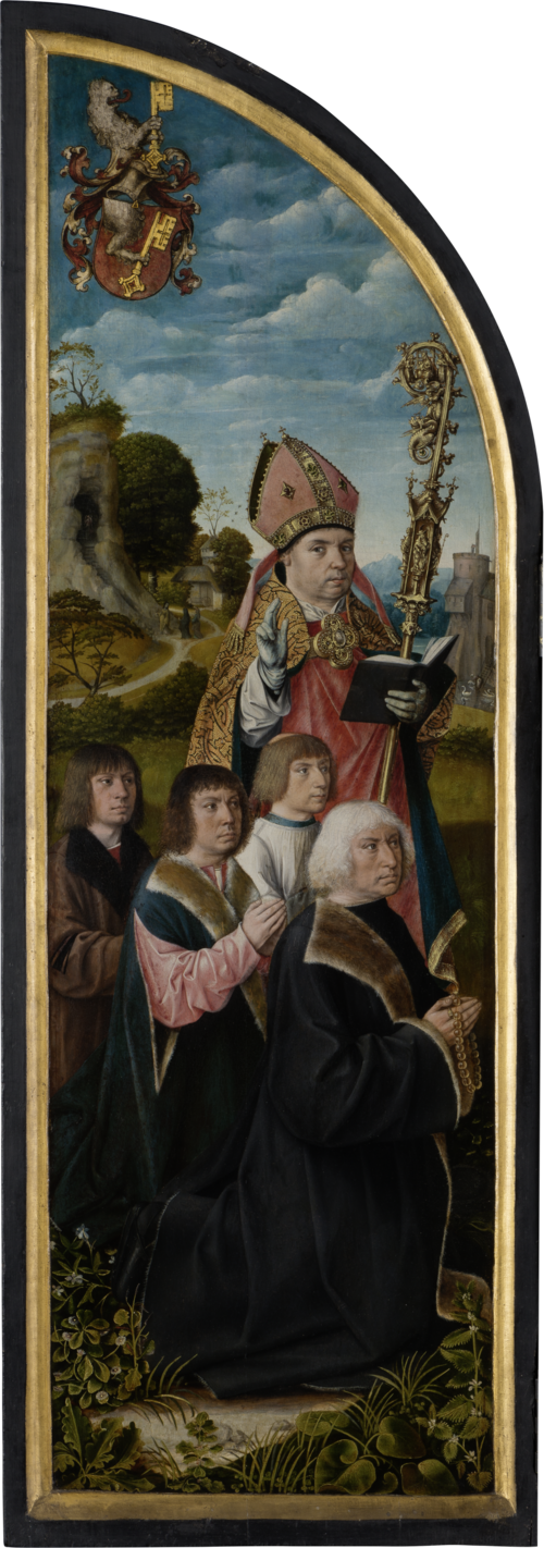St Nicholas with Donors, 1502, Maître de Francfort