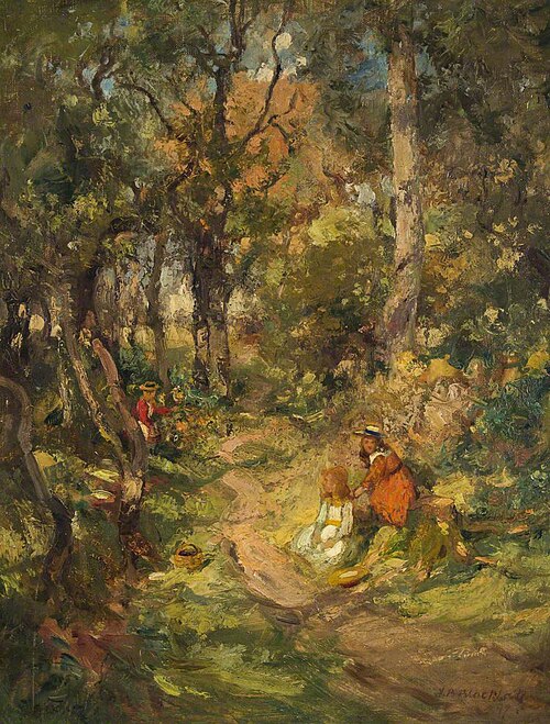 Bramble Gathering, 1897, Thomas Bromley Blacklock