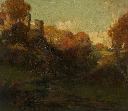 Landscape with a Castle, 1898, Thomas Bromley Blacklock